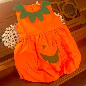 Toddler girl pumpkin outfit